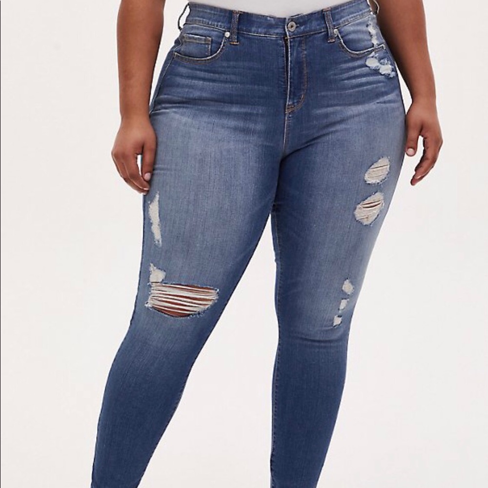 Torrid sky high skinny jeans